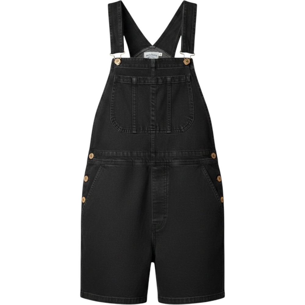 Women's Vintage‎ El Huarache Black Overalls Shorts Size Small